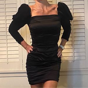 Alice + Olivia New silk and velvet katrice minidress